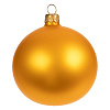 Елочный шар Gala Matt в коробке, 8,5 см, золотистый с нанесением логотипа