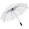 Зонт-трость Vento, белый с нанесением логотипа