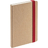 Ежедневник Eco Write Mini, недатированный, с красной резинкой с нанесением логотипа