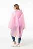Дождевик-плащ CloudTime, розовый с нанесением логотипа