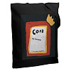 Холщовая сумка «Сода», черная с нанесением логотипа