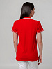 Рубашка поло женская Virma Stripes Lady, красная с нанесением логотипа
