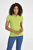 Рубашка поло женская PEOPLE 210, желтая с нанесением логотипа