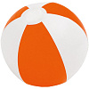 Надувной пляжный мяч Cruise, оранжевый с белым с нанесением логотипа