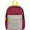 Рюкзак детский Kiddo, бордовый с серым с нанесением логотипа