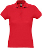 Рубашка поло женская PASSION 170, красная с нанесением логотипа