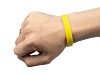Силиконовый браслет Valley, желтый с нанесением логотипа