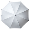 Зонт-трость Standard, серебристый с нанесением логотипа
