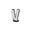 Элемент брелка-конструктора «Буква У» с нанесением логотипа
