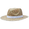 Шляпа Daydream, бежевая с белой лентой с нанесением логотипа