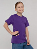 Футболка детская T-Bolka Kids, фиолетовая с нанесением логотипа