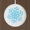 Открытка Season's Greetings, со снежинкой с нанесением логотипа