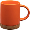 Кружка Corky, оранжевая с нанесением логотипа