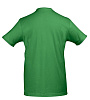 Футболка мужская с контрастной отделкой MADISON 170, ярко-зеленый/белый с нанесением логотипа
