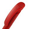 Ручка шариковая Clear Solid, красная с нанесением логотипа