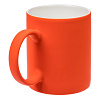 Кружка Promo Soft c покрытием софт-тач, оранжевая с нанесением логотипа