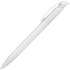Ручка шариковая Clear Solid, белая с нанесением логотипа