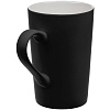 Кружка Best Noon c покрытием софт-тач, черная с нанесением логотипа