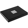 Коробка под набор Plus, черная с серебристым с нанесением логотипа
