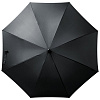 Зонт-трость Alessio, черный с нанесением логотипа