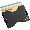 Футляр для карт Muller c RFID-защитой, черный с нанесением логотипа