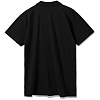 Рубашка поло мужская SUMMER 170, черная с нанесением логотипа