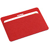Чехол для карточки Devon, красный с нанесением логотипа