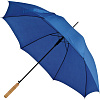 Зонт-трость Lido, синий с нанесением логотипа