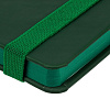 Блокнот Shall, зеленый, с белой бумагой с нанесением логотипа