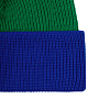 Шапка Snappy, зеленая с синим с нанесением логотипа