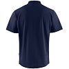 Рубашка поло мужская Sunset, темно-синяя с нанесением логотипа