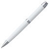 Ручка шариковая Razzo Chrome, белая с нанесением логотипа