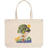 Холщовая сумка с молнией «На здоровье!», неокрашенная с нанесением логотипа