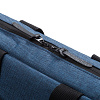 Конференц-сумка The First, синяя с нанесением логотипа