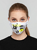 Набор масок для лица с термонаклейками Crazy World с нанесением логотипа
