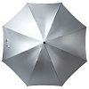 Зонт-трость Unit Wind, серебристый с нанесением логотипа