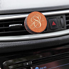 Ароматизатор в машину Sentir Deflector, коричневый, ледяной фрукт с нанесением логотипа