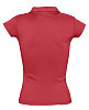 Рубашка поло женская без пуговиц PRETTY 220, красная с нанесением логотипа
