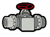 Флешка «Вентиль», 8 Гб с нанесением логотипа