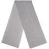 Шарф Nobilis, белый с серым с нанесением логотипа