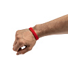 Силиконовый браслет Valley, красный с нанесением логотипа