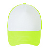 Бейсболка Bubble, желтый неон с белым с нанесением логотипа