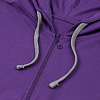 Толстовка с капюшоном на молнии Unit Siverga, фиолетовая с нанесением логотипа
