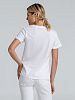 Футболка женская T-bolka 140 Lady, белая с нанесением логотипа