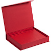 Коробка Duo под ежедневник и ручку, красная с нанесением логотипа