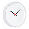 Часы настенные ChronoTop, белые с нанесением логотипа