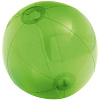 Надувной пляжный мяч Sun and Fun, полупрозрачный зеленый с нанесением логотипа