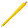 Ручка шариковая Delta, желтая с нанесением логотипа