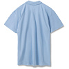 Рубашка поло мужская Summer 170, голубая с нанесением логотипа