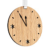 Деревянная подвеска Christmate, часы с нанесением логотипа
